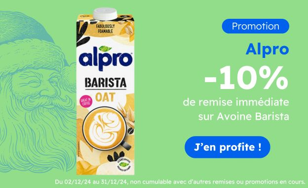 Promo de fin d'année sur Alpro Barista Avoine